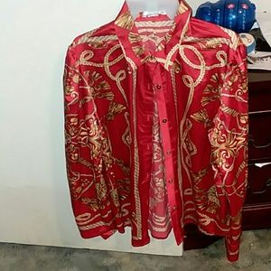 Red and Gold Top